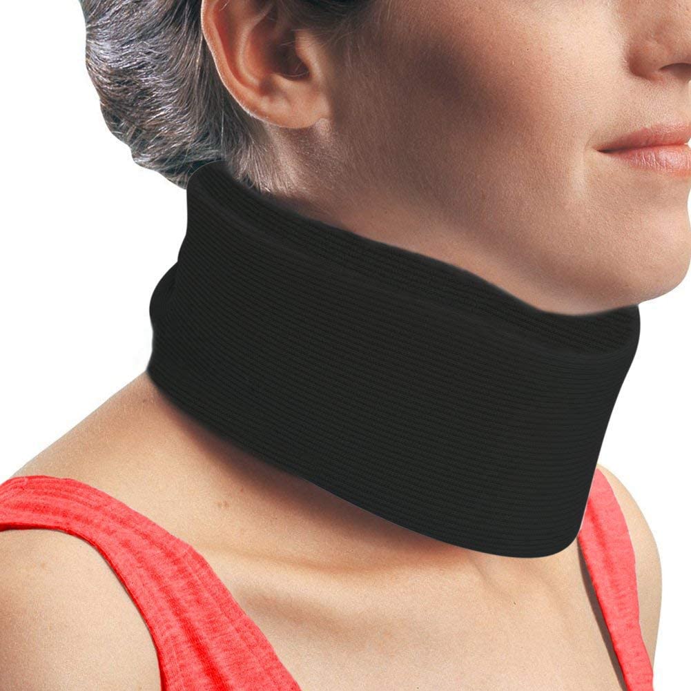 women wearing kefit soft foam cervical collar