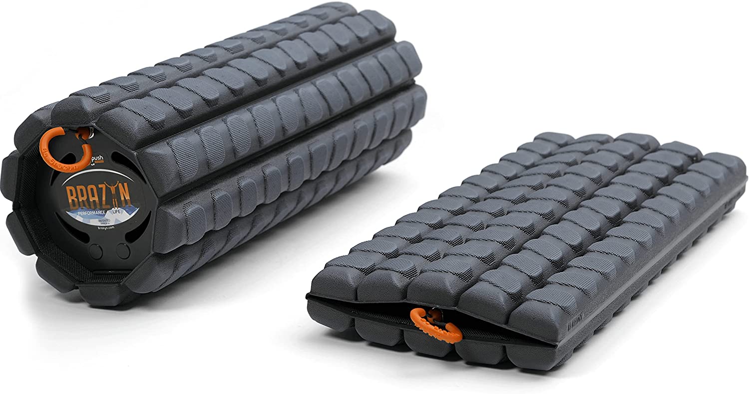 brazyn morph foam roller for exercise isolated on white background