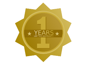 1 year warranty badge